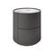 Dedalo 2-Drawer Nightstand  option Dark Grey Ash Wood Base / Calcatta Marble Top