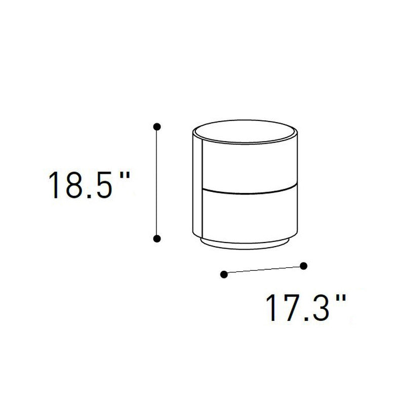 Dedalo 2-Drawer Nightstand