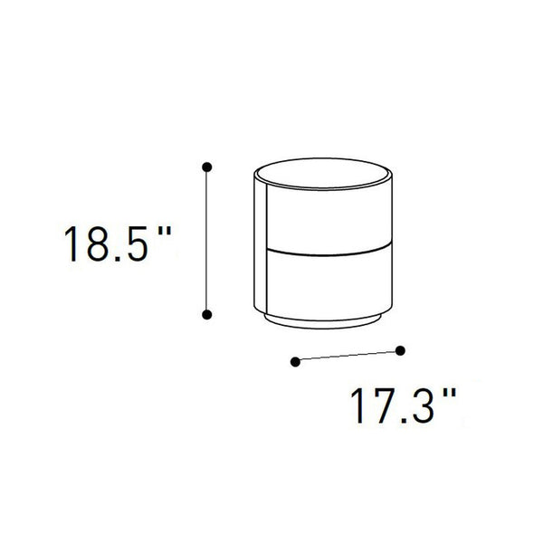 Dedalo 2-Drawer Nightstand