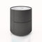 Dedalo Nightstand  option Dark Grey Ash / Calacatta Marble