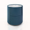 Dedalo Nightstand  option Gloss Petrol Blue / Calacatta Marble