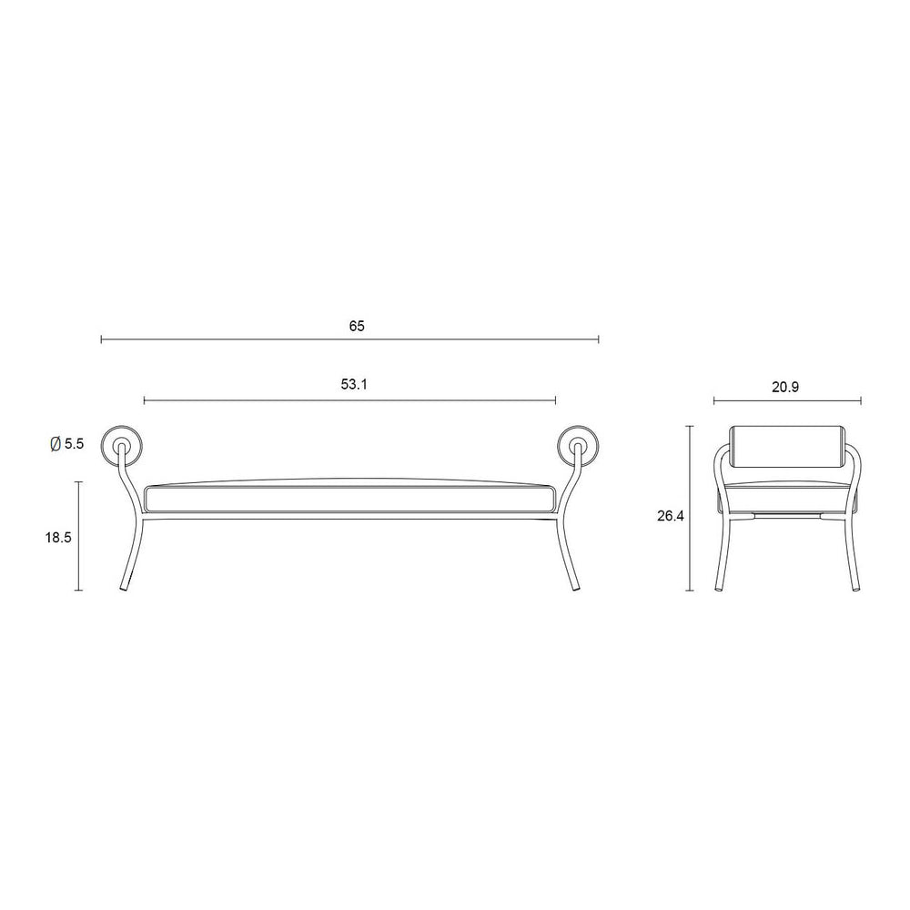 Levante Outdoor Bench