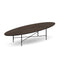 Mambo Elliptical Coffee Table  option Burnt Oak