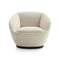 Naan Armchair with Swivel Base  option Aquarius 01 Beige