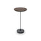 Contra Alto No Knob Side Table  option Burnt Oak / Titanium / Terrazzo Stone