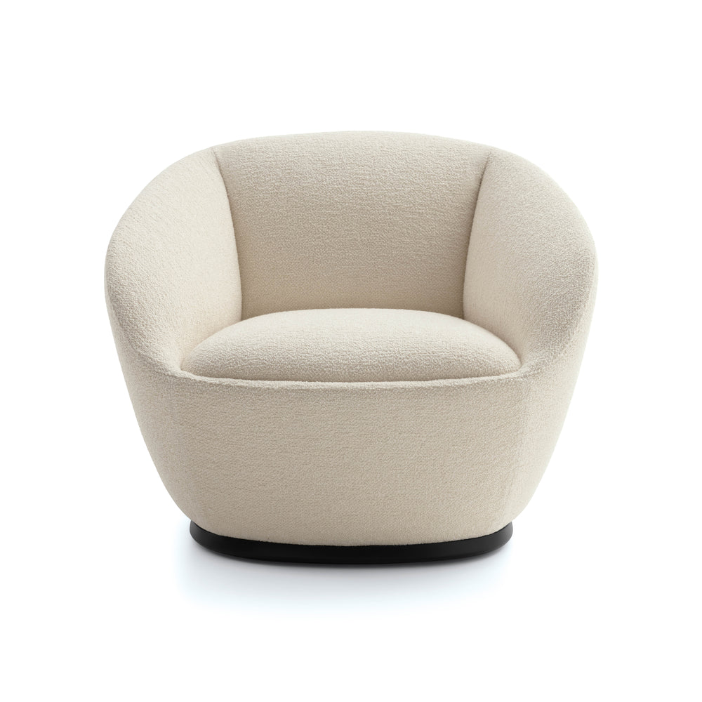 Naan Armchair with Swivel Base