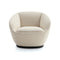 Naan Armchair with Swivel Base  option Aquarius 01 Beige