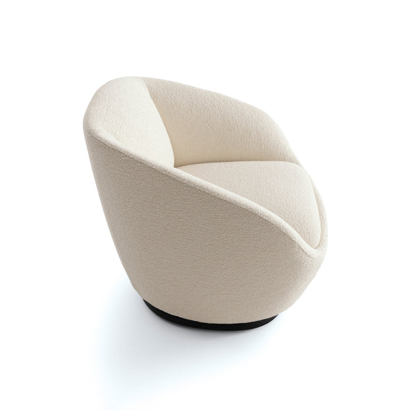 Naan Armchair with Swivel Base