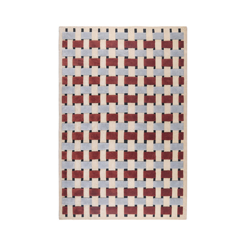 Basket Weave Cherry Rug