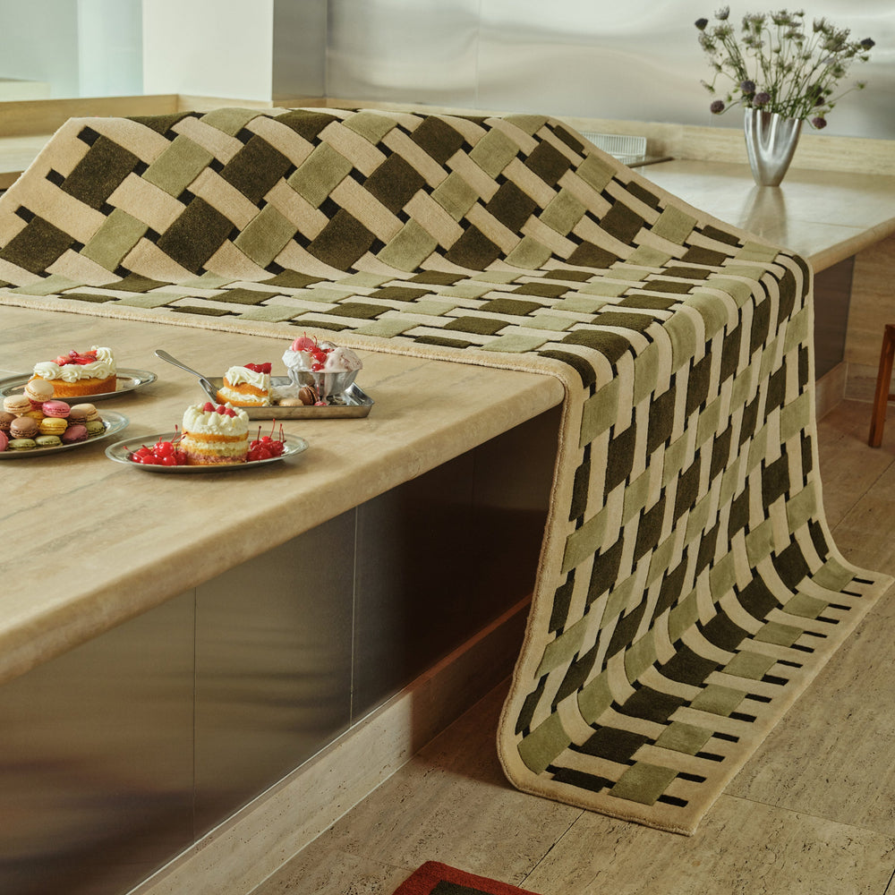 Basket Weave Pandan Rug