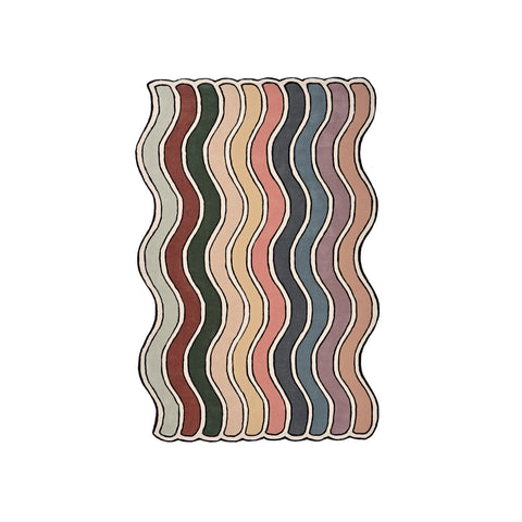 Wavy Jewel Rug
