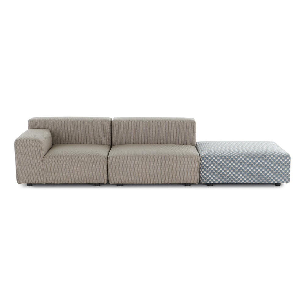 Plastics Outdoor Liberty Sofa with Pouf