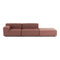 Plastics Outdoor Liberty 2-Seater Sofa with Pouf  option Tamba Rust / Obi Check Rust