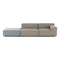 Plastics Outdoor Liberty Sofa with Pouf  option Right Arm