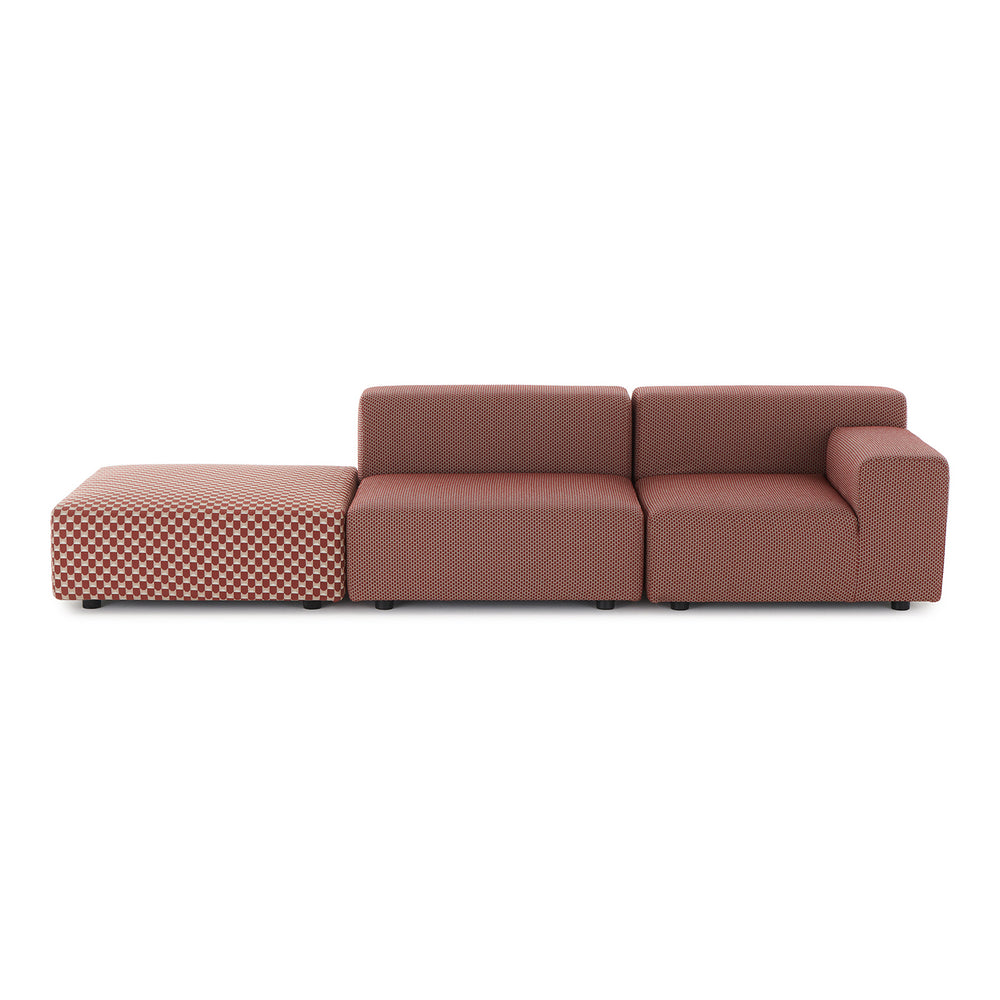 Plastics Outdoor Liberty Sofa with Pouf