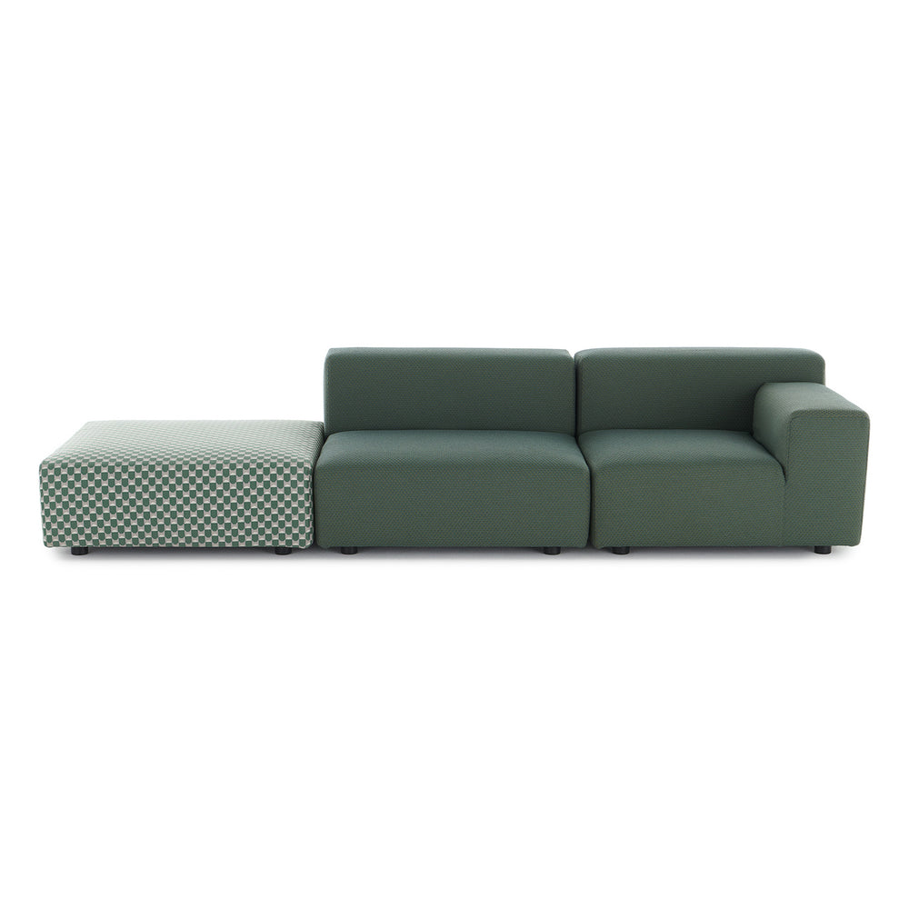 Plastics Outdoor Liberty Sofa with Pouf