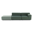 Plastics Outdoor Liberty Sofa with Pouf