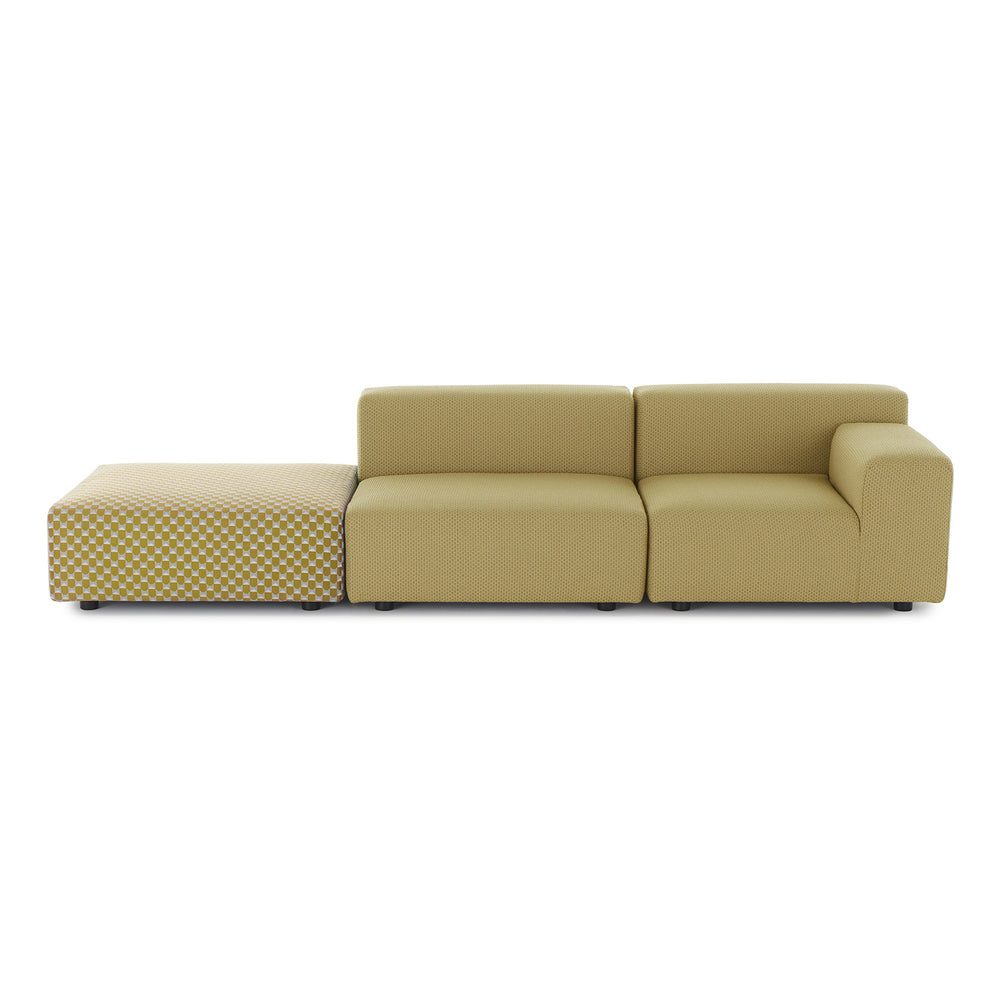 Plastics Outdoor Liberty Sofa with Pouf