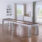 Genoa Pro-Series Shuffleboard Table with Butcher Block
