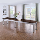 Genoa Pro-Series Shuffleboard Table with Butcher Block
