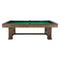 Rio Grande Slate Pool Table  option Championship Green