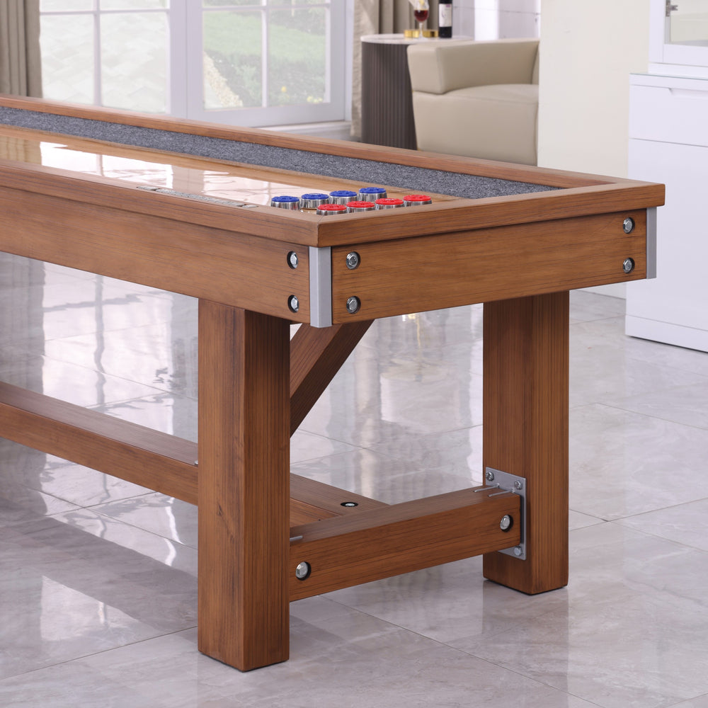 Willow Bend Pro-Series Shuffleboard Table with Butcher Block