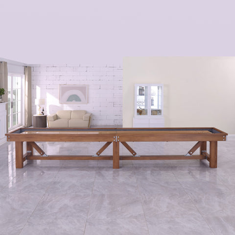 Willow Bend Pro-Series Shuffleboard Table with Butcher Block