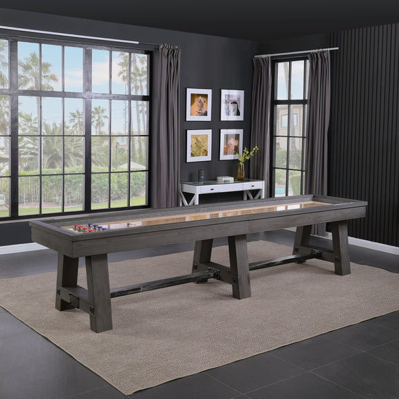 Yukon Pro-Series Shuffleboard Table with Butcher Block
