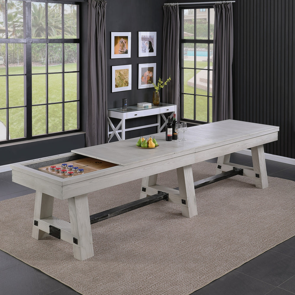 Yukon Pro-Series Shuffleboard Table with Butcher Block