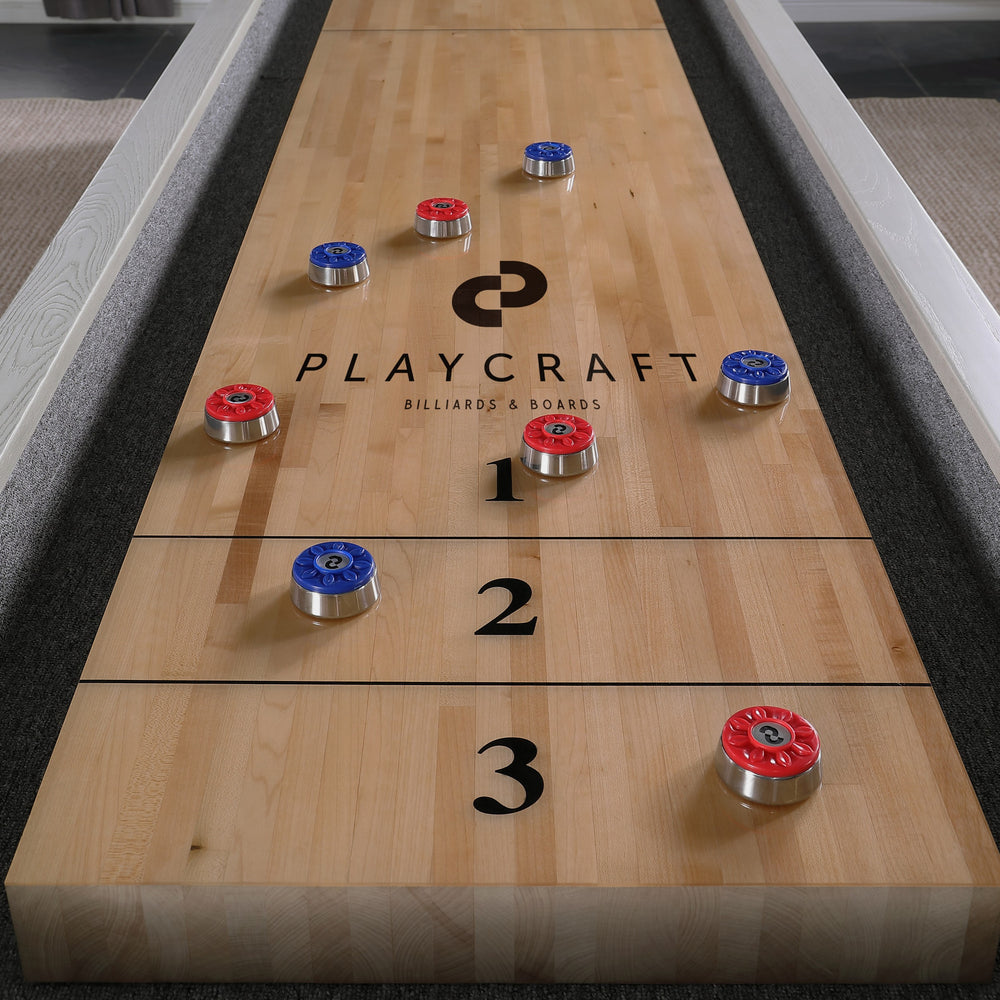 Yukon Pro-Series Shuffleboard Table with Butcher Block