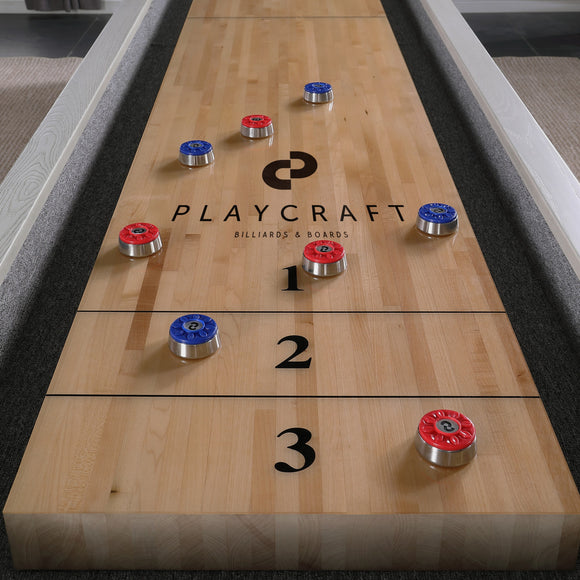 Yukon Pro-Series Shuffleboard Table with Butcher Block