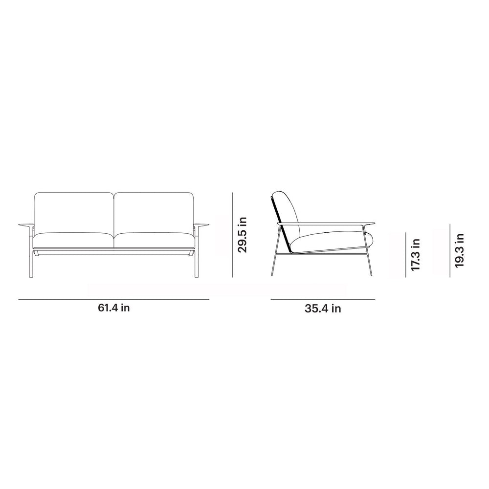 City 2-Seater Outdoor Sofa