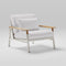 City Lounge Chair  option 34 Mineral White / Beige Rope