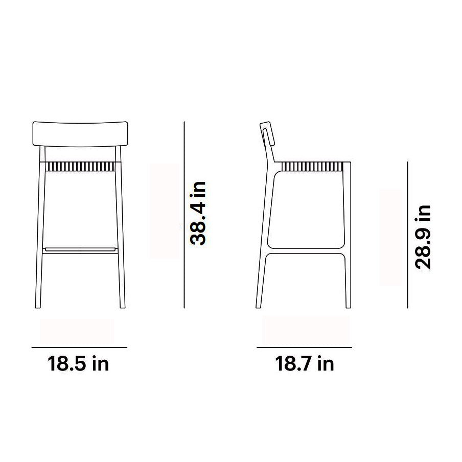 Paralel Outdoor Bar Stool