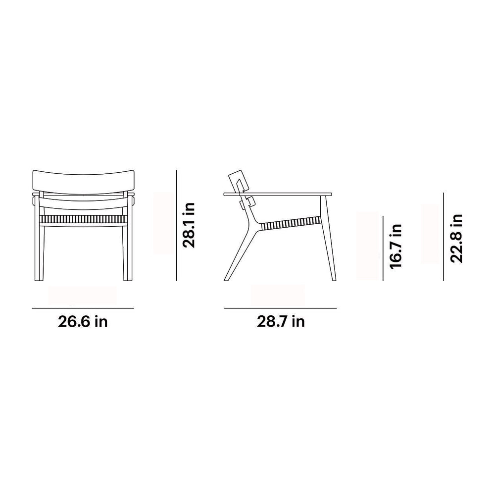 Paralel Outdoor Club Lounge Chair