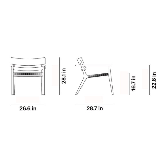 Paralel Outdoor Club Lounge Chair