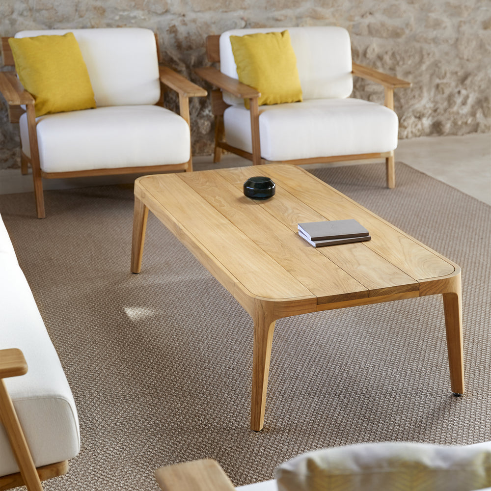 Paralel Rectangular Outdoor Coffee Table