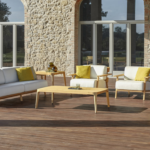 Paralel Rectangular Outdoor Coffee Table