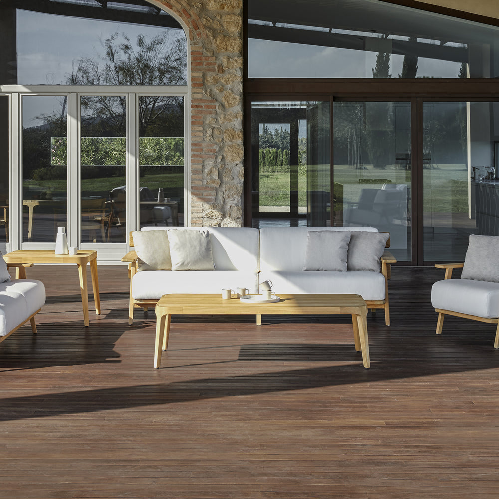 Paralel Rectangular Outdoor Coffee Table