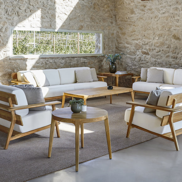 Paralel Rectangular Outdoor Coffee Table