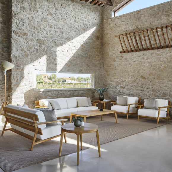 Paralel Rectangular Outdoor Coffee Table