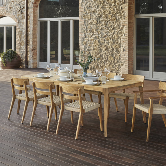 Paralel Rectangular Outdoor Dining Table