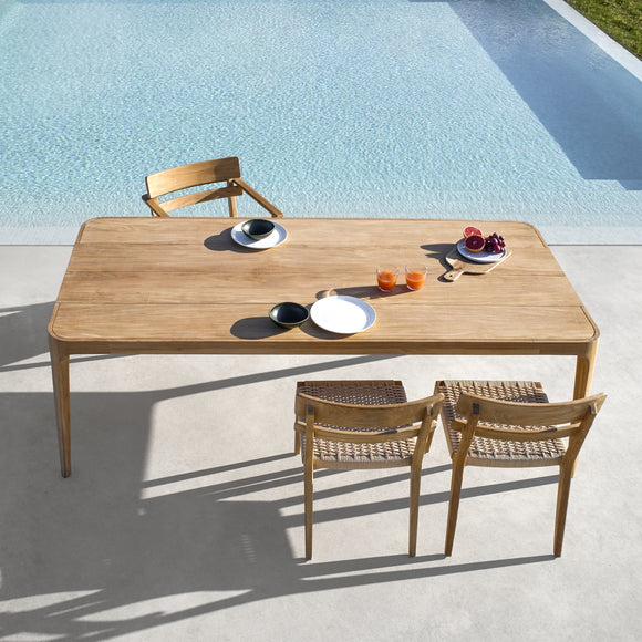 Paralel Rectangular Outdoor Dining Table