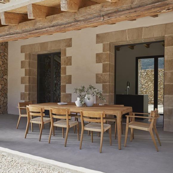 Paralel Rectangular Outdoor Dining Table