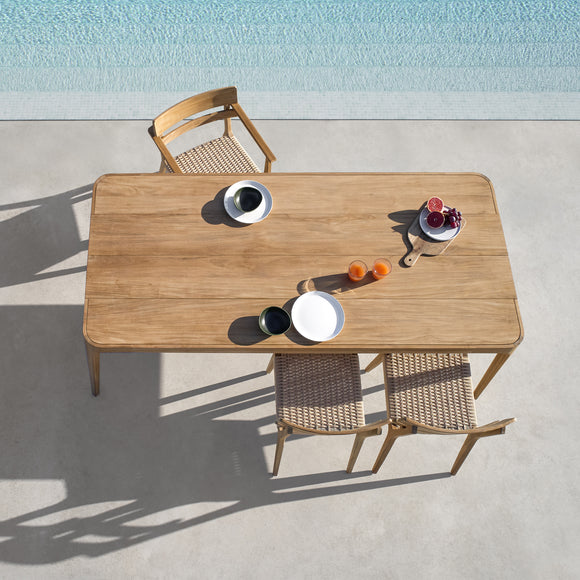 Paralel Rectangular Outdoor Dining Table