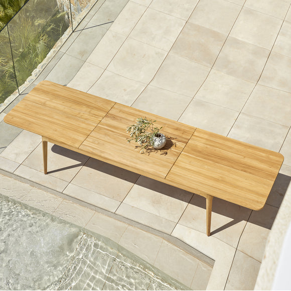 Paralel Rectangular Extendable Outdoor Dining Table