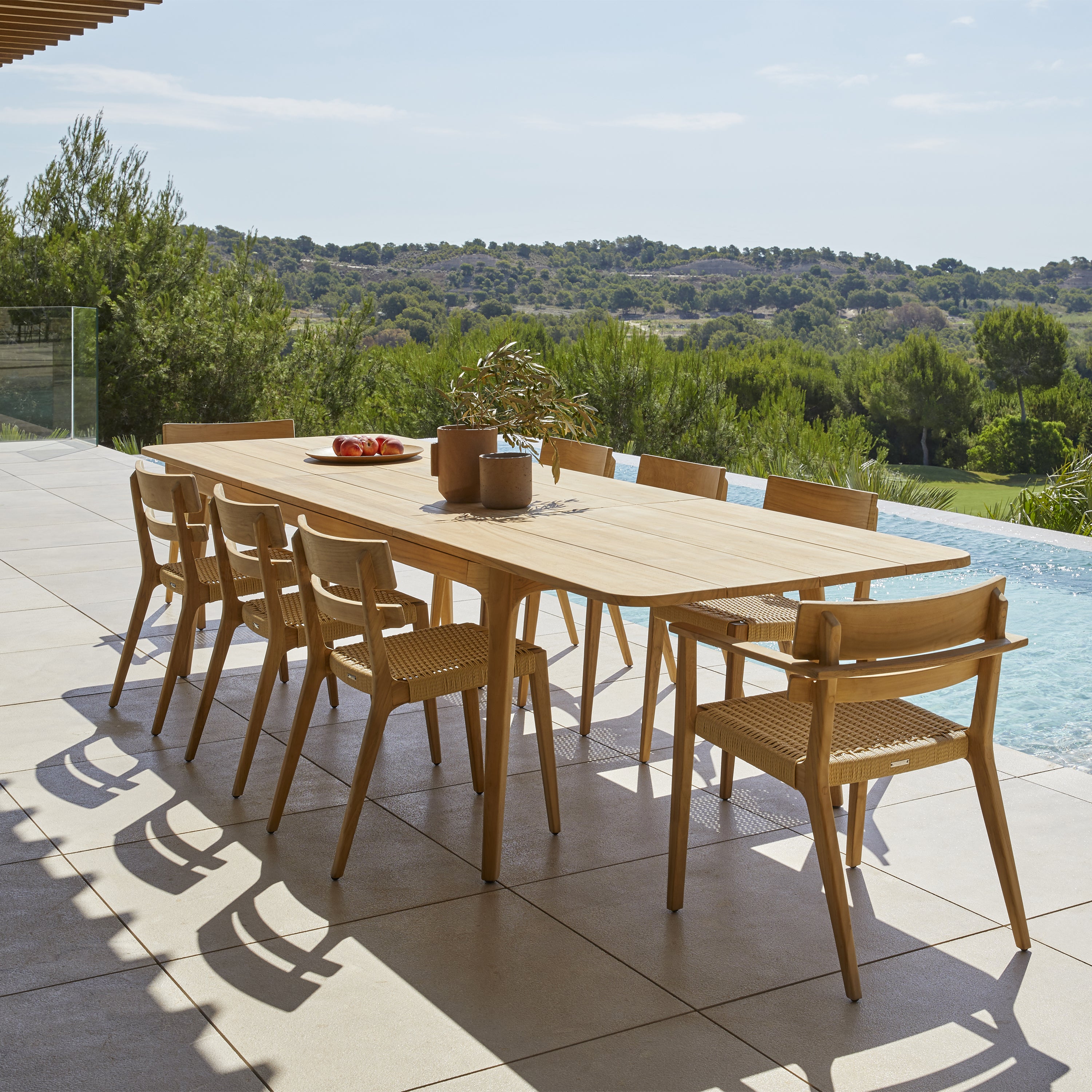 Point Outdoor Living Paralel Rectangular Extendable Outdoor Dining