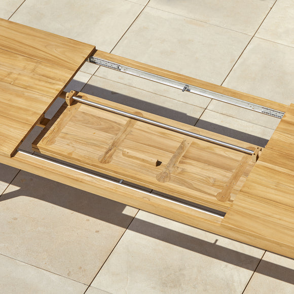 Paralel Rectangular Extendable Outdoor Dining Table