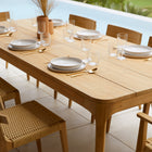 Paralel Rectangular Extendable Dining Table
