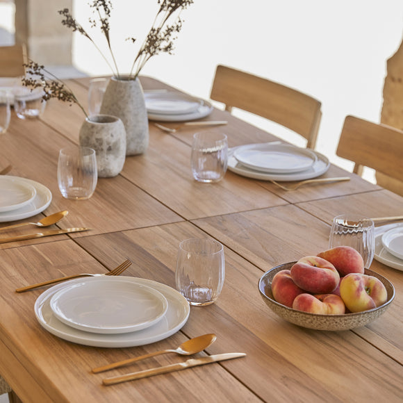 Paralel Rectangular Extendable Outdoor Dining Table